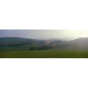 Panoramic Images  Misty Rural Scene Near Neuhaus Black Forest - Schwarzwald Germany Poster Print by Panoramic Images - 36 x 12