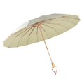 thumbnail image 3 of Folding Umbrella Mini Lightweight Sun Rain Umbrella for Hiking Camping Trips white, 3 of 8