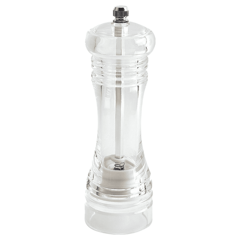Qolixs Salt And Pepper Clear Grinder With Adjustable Blades For Grind  Spices Mixer Mill Shakers