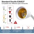 thumbnail image 5 of Hongchun Douille de Lampe à Pince avec Interrupteur, Base de Lampe de Table LED avec Col de Cygne à 360 Degrés, Base de Lampe à Pince avec Câble de 2,2m, 5 of 5