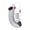 White, variant on Keyless Cable Lock 3-Digit Combination, Retractable 43.3 Inch Spring Steel Wire, Portable Security Lock for Helmet Bicycle Luggage Stroller Anti-Theft for Outdoor Sports