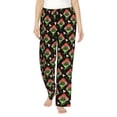 thumbnail image 2 of Lsque Frogs In Mushroom Hats Print Women's Pajama Pants, Lounge Pant - Comfortable Home Wear,Elastic Waistband, Stylish Design-XX-Large, 2 of 9