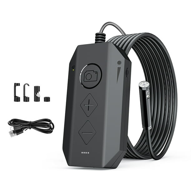 Endoscopio IP67 impermeable 1080p WiFi 1-4x Zoomable 8led 70 ° Cámara de inspección de tubería ajustable Boroscopio portátil brillante 2m Methold EL006003-02B