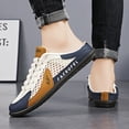 thumbnail image 3 of Men's Backless Slip On Sneakers Wide Toe Casual Mules Breathable Outdoor Daily Footwear, 3 of 3