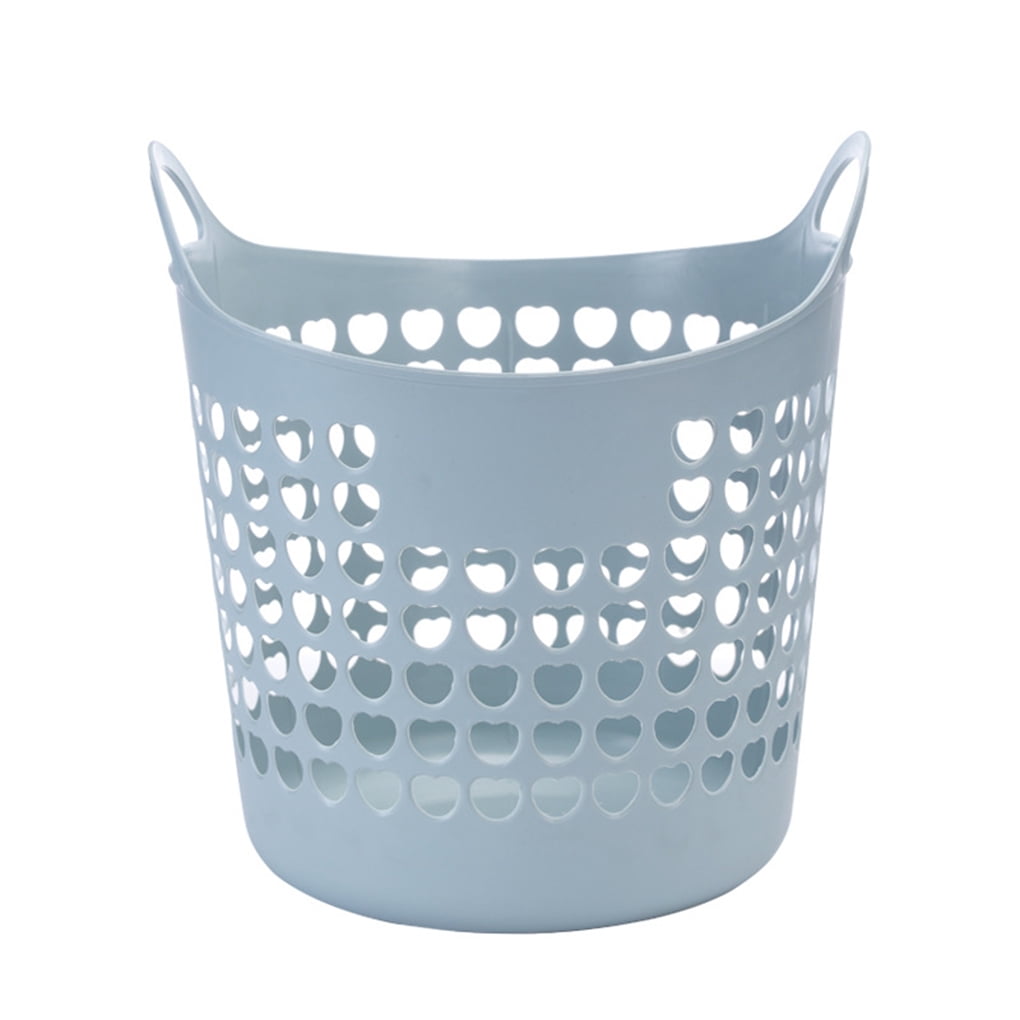 Plastic Laundry Clothes Basket Dirty Portable Storage Shopping Large