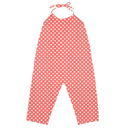 

OVTICZA Baby Toddler Sleeveless Clothes Romper for Girls Jumpsuit Red 120