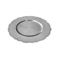 thumbnail image 3 of Holiday Time 13 Inch Plastic Scalloped Charger Plates in Silver Color, 3 of 3