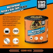 Gorilla Glue 3044721 Gorilla Tape Waterproof Patch & Seal, Black, 3m