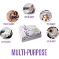 thumbnail image 6 of Gifts for Mom Blanket, Christmas Birthday Gifts for Mom, Birthday Gifts for Mom, Blanket Gifts for Mom from Daughter Son, Soft Flannel Purple Throw Blanket for Mom 60" x 50", 6 of 9