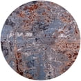 thumbnail image 1 of Ahgly Company Machine Washable Indoor Round Industrial Modern Eggplant Purple Area Rugs, 5' Round, 1 of 7