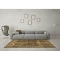thumbnail image 3 of Ahgly Company Indoor Square Abstract Brown Modern Area Rugs, 5' Square, 3 of 4