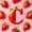 Red C, variant on Castle Fairy Strawberry Letter L Twin Comforter Sets 3-Piece for Kids,Fruit Pattern Bedding Set,Pink Reversible
