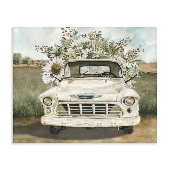 Stupell Industries French Country Retro Country Flowers Delivery Canvas Art, 20 x 16, by Cindy Jacobs