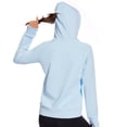 thumbnail image 2 of BASSDASH Women’s Fleece Fishing Hoodie with Neck Gaiter Water Resistant Performance Hiking Sweatshirt Pullover, 2 of 7