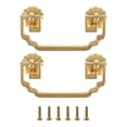 thumbnail image 1 of 2Pcs Kitchen Cupboard Handles Copper Golden for Interior Designers 8.8x3.7cm, 1 of 8