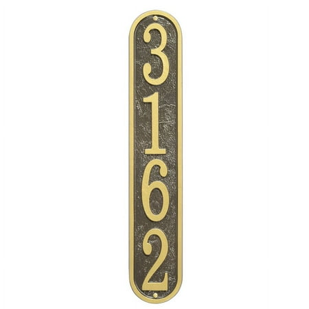 Fast & Easy Vertical House Numbers Plaque