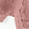 thumbnail image 4 of Ahuyic Womens Bra,Summer Plus Size Bra,Womens Plus Size Lace Front Opening Bra Without Steel Ring Seamless Gathering Thin And Beautiful Back Underwear,Brown,XXXXXXXL, 4 of 4