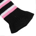 thumbnail image 3 of 3PCS Knitted Golf Club Head Covers Fine Pattern Protective Golf Club Headcovers Set with Pom Pom for Travel Pink Black, 3 of 4
