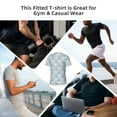thumbnail image 6 of Bixox Men's Cute Panda Flying in the Sky Printed Short Sleeve Skinny Athletic T-Shirt, 6 of 6