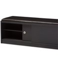 thumbnail image 5 of Baxton Studio Clevedon Faux Leather Shoe Bench in Espresso, 5 of 5
