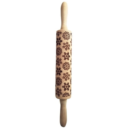 

Labakihah 2018 Pin Rolling Embossed Pin Rolling Engraved Christmas Rolling Pin Kitchen，Dining & Bar Rolling Pin rolling pin