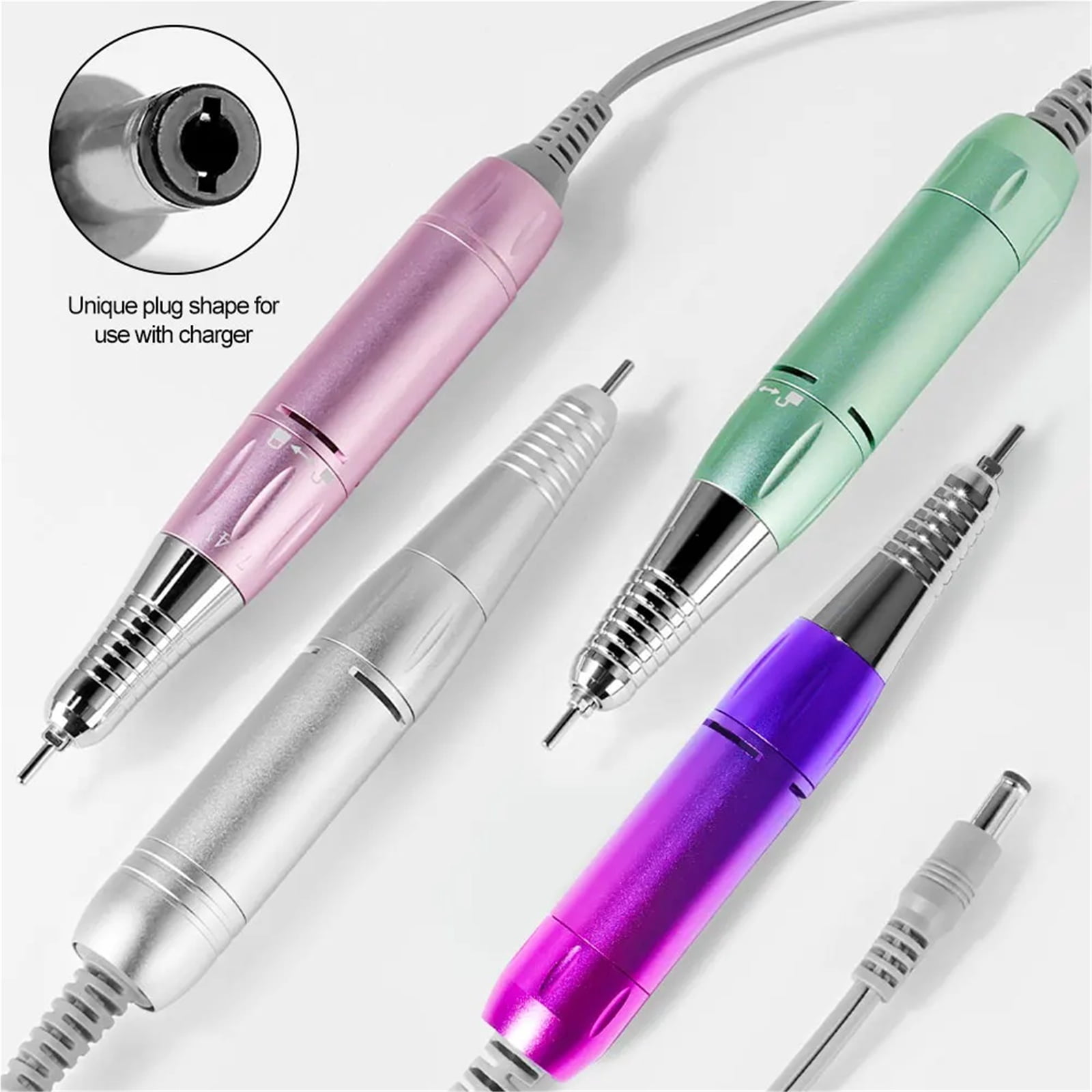 Electric Nail Drill Pen DC & 5 PIN for Nail Drill Accessories Handle File Polish Grind Machine Manicure Tool