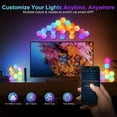 thumbnail image 4 of 10 Pcs Hexagon LED Lights Modular DIY Hexagon Wall Light APP and Remote Control Smart RGB Gaming Light Music Sync Hexagon LED Panel USB LED Wall Lights for Gaming Setup Bedroom Living Roo, 4 of 7