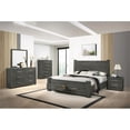 thumbnail image 2 of Weathered Gray Wood Bedroom Nightstand with 2 Drawers, 2 of 2