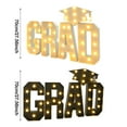 thumbnail image 3 of AKEGAMN 2025 Graduation Class Letters 2.3ft 2025 Graduation Decorations Large Graduation Dot Graduation Cap White Graduation Letters With Class Of 2025 Light -Catching Design: These and elegant 2025, 3 of 6