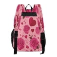 thumbnail image 3 of PVC Transparent Backpacks Clear Backpack for Travel and Outings Red Valentine's Day Pattern, 3 of 7