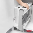 thumbnail image 4 of OXO Good Grips Stainless Steel Foldaway Kitchen Drying Dish Rack w/ Drain, 4 of 8
