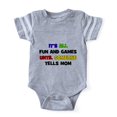 thumbnail image 1 of CafePress - Fun &Amp; Games Mom - Cute Infant Baby Football Bodysuit, 1 of 1
