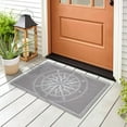 thumbnail image 2 of Trans-Ocean Importe FTP34144747 30 x 48 Po Liora Manne Frontporch Compas Tapis d'Intérieur et d'Extérieur&44; Gris, 2 of 4