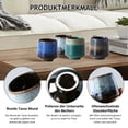 thumbnail image 2 of Ulable Juego de T&eacute; de Cer&aacute;mica, Tazas Chinas para Caf&eacute; y T&eacute; Esmerilado, Set de 4 en Cuatro Colores - Ideal para Leche, Chocolate Caliente - Regalo Perfecto, 2 of 8