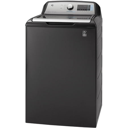 GE - 5.2 Cu. Ft. High-Efficiency Top Load Washer - Diamond gray