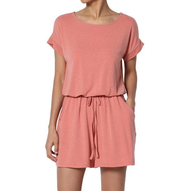 short sleeve shorts jumpsuit