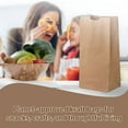 thumbnail image 4 of Pokanic Lunch Brown Paper x 250 Bags (8 x 4 x 2.5 inch) #2 Bulk Kraft 2 lb Capacity Eco Friendly Reusable Heavy Duty Disposable for Grocery Snacks Crafts Lunch Sandwich Food (250 Bags, 8 x 4 x 2.5), 4 of 8