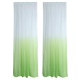 thumbnail image 1 of Cenefas para cortinas 2pcs ventana tulle voile color gradiente panel de cortina 100 * 200cm verde Fanmusic Cenefas para cortinas, 1 of 7