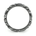 thumbnail image 2 of 925 Sterling Silver Black Heart Stackable Ring Love Fancy/, 2 of 8