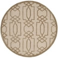 thumbnail image 2 of SAFAVIEH Bella Janis Geometric Striped Wool Area Rug, Sand/Brown, 5' x 5' Round, 2 of 6