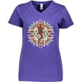 thumbnail image 3 of Inktastic Southwestern Native Pattern Lizard Women's V-Neck T-Shirt, 3 of 5