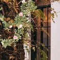 thumbnail image 4 of GOOHOCHY Guirnalda de rosas falsas, planta de flores artificiales, hojas colgantes para decoración de bodas y San Valentín., 4 of 8
