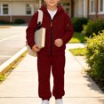 thumbnail image 2 of OGLCCG Boys Outfit Sets,Boys Fleece Jogger Set,Cozy Soft Full Zip Hoodie and Sweatpants,2 Piece Sweat Suits,Size 4, 2 of 8