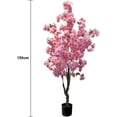 thumbnail image 4 of GAOMON Artificial Cherry Blossom Tree, 4.9ft/5.9ft Tall Decorative Faux Cherry Blossom Tree in Pot, Handmade Fake Blossom Trees for Home Office Indoor Outdoor Decor(Without base), 4 of 7