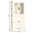 thumbnail image 5 of Heavy - Duty Plastic Wardrobe with Large Storage Compartments - For Bedroom Use, 5 of 7