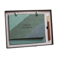 thumbnail image 2 of Suncoda Leather Calendar, Calendar Set New Year Calendar Desktop Office Small Decorations Monthly Calendar Leather Calendar, 2 of 6