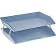 thumbnail image 1 of YWC-Facility 2 Tier Letter Tray, Side Load, Letter Size/A4, Desktop File Organizer, Plastic (Solid Blue Color), 1 of 4