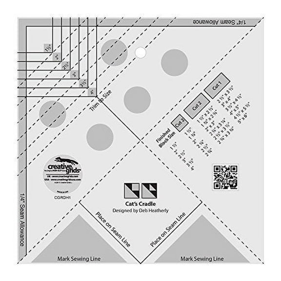 Creative Grids Quilt Ruler Cat's Cradle Tool