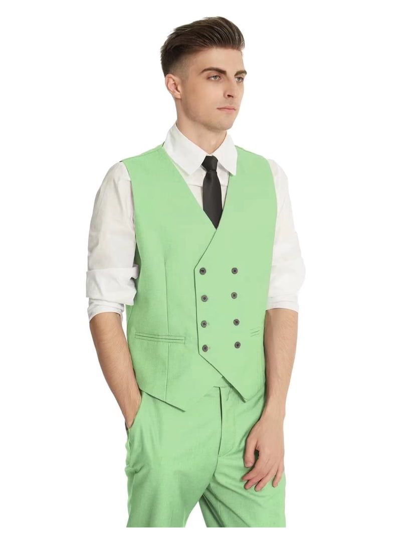 Men's Suit Slim Fit 3 Piece Suit Double Breasted Suit One Button