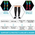 thumbnail image 4 of T Gift Of Chaussettes de Compression, Chaussettes de Mollet Athlétiques Médicales Compatibles Récupération des Blessures & Soulagement de la Douleur, Protection Sportive 20-30 Mmhg, 4 of 5